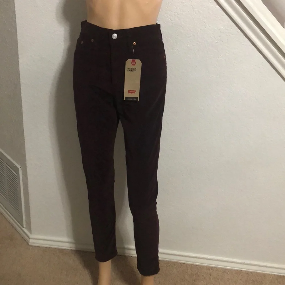 Levis Skinny Wedgie Jeans Malbec Moleskin - Picture 2 of 15